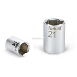   dugófej, 1/2", 22mm, 61CrV5, mattkróm,  38mm hosszú FORTUM