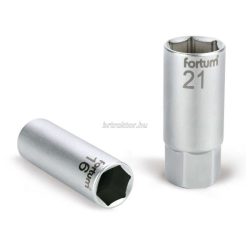   gyertyakulcs dugófej 1/2", 61CrV5; 16mm, gumírozott FORTUM