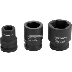  gépi (impakt) dugófej 3/4", 60mm, L 70 mm, feketített, FORTUM