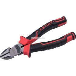   oldalcsípő fogó, 160mm, duál vörös/fekete TPR nyél, 20% extra erőkifejtés, akasztós szerszámtartó