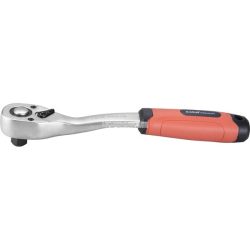   racsnis hajtókar, CV., 45 fog, hajlított szár, csúszásgátló TPR markolat; 1/2", 253 mm
