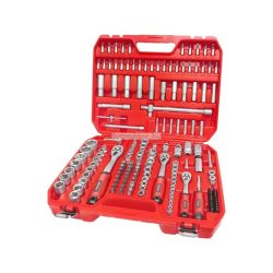   dugókulcs klt., CV., racsnis 45fog ; 1/4", 3/8" és 1/2", 172db, műanyag koffer