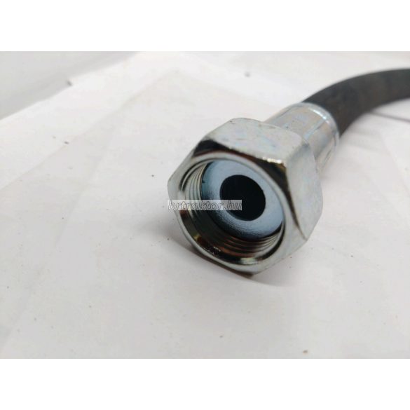 Lengyel pótkocsi hidraulika tömlő M22x1,5, lapos csatlakozós, 500mm