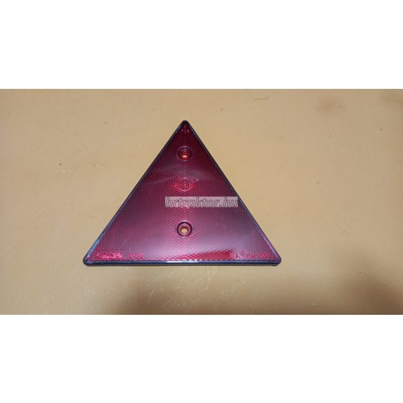 Fényvisszaverő prizma, háromszög, piros