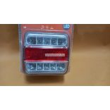 Hátsó lámpa, ledes, négyzet alakú