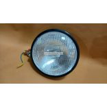 Első fényszóró, kerek, bal, fém házas